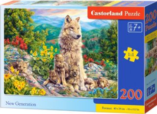 Obrázek z Puzzle vlk 200 dílků 